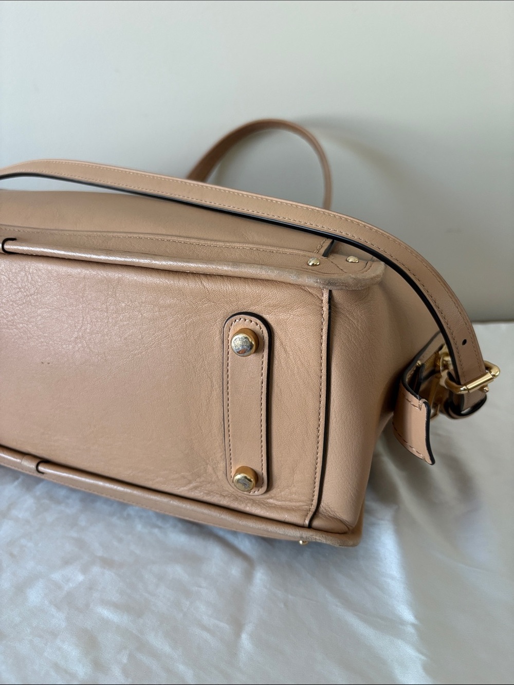 EUC - Coach Dreamer Beige Structured Leather Tote Bag w. COA - Picture 7 of 7
